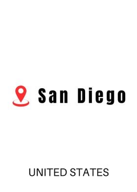 San Diego Location Pin