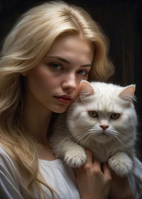 Portrait of a Girl and her Cat