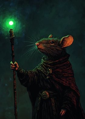 Rat Wizard with Staff