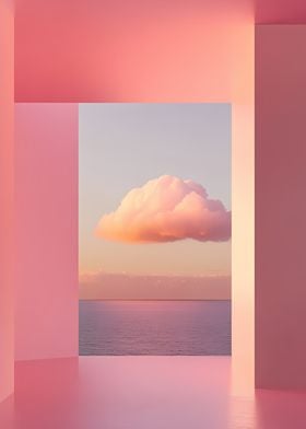 Pink Cloud Seascape