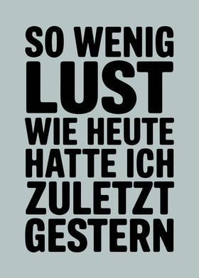 Keine Lust Poster