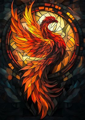 Phoenix Stained Glass