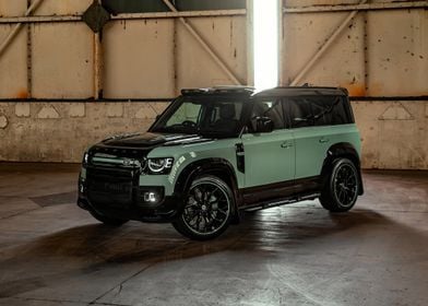 Green Land Rover Defender