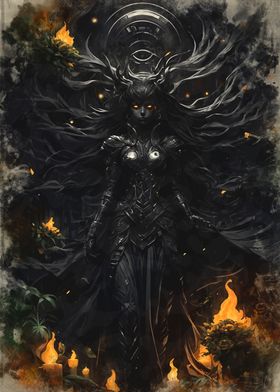 Dark Fantasy Warrior Woman