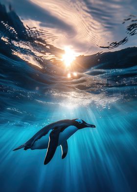 Penguin Underwater