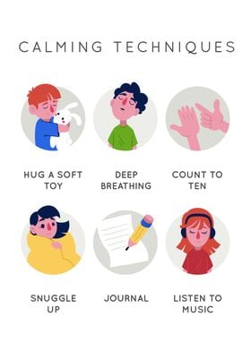 Calming Techniques Illustration