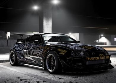 Black Supra with Gold Deca