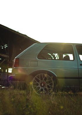 VW Golf MK2 Rear View