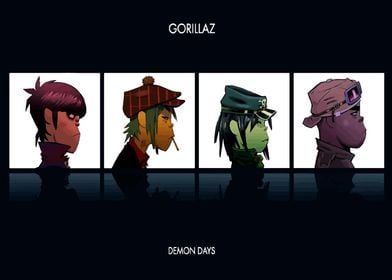 Gorillaz Demon Days Album Art