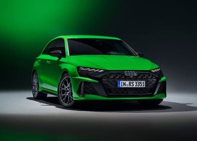 Green Audi RS3 Sportback