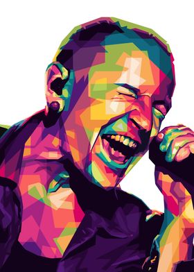 Chester Bennington Pop Art