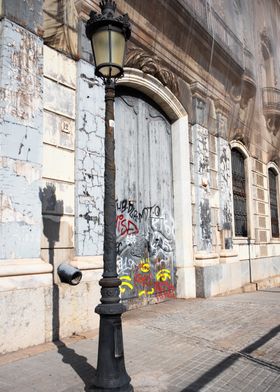 Old Street Lamp in Barcelona