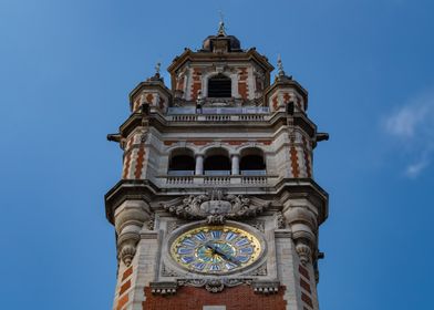 Clock Tower with Ornate Details