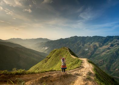 Woman on Mountaintop