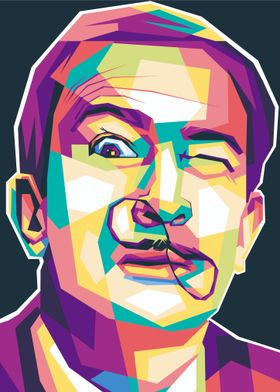 Salvador Dali Pop Art Portrait