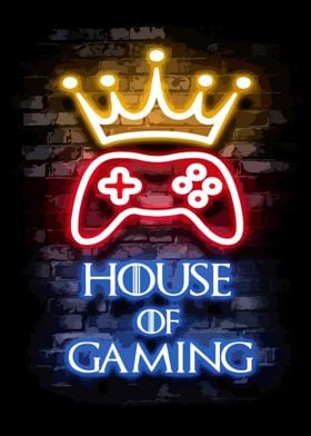 House of Gaming Neon Sign