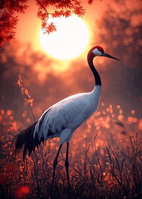 Crane Sunset