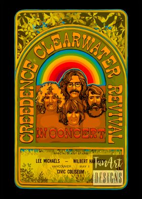 Creedence Clearwater Revival Concert Poster