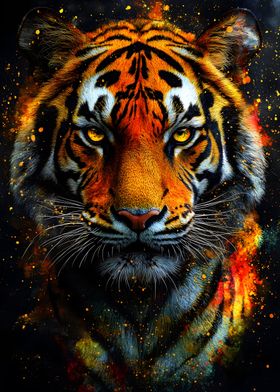 Fierce Tiger Portrait