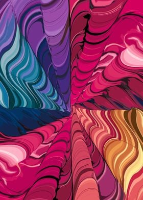 Abstract Swirling Colors