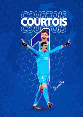 Courtois Soccer Art