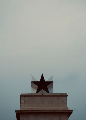 Black Star on Building