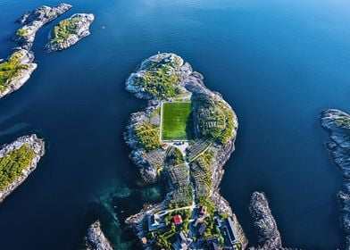 Soccer Field on Island