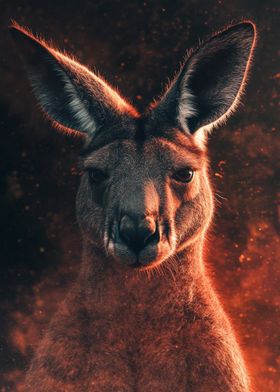 Kangaroo in Fire