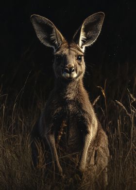 Kangaroo in the Night