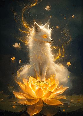 Golden Fox on Lotus