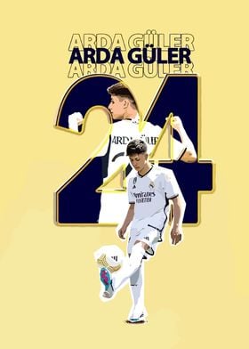 Arda Güler Football Poster