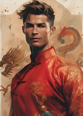 Cristiano Ronaldo Dragon Art