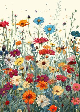 Nature flowers art