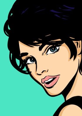 Pop Art Woman Portrait