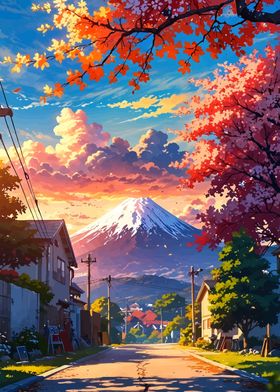 Mount Fuji Sunset