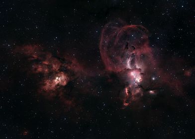 NGC 3576, Statue of Liberty Nebula