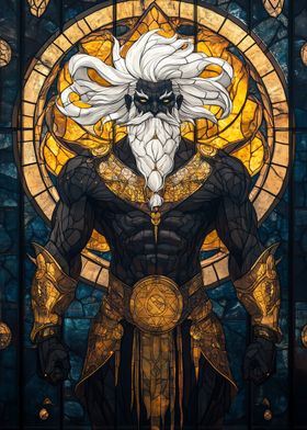 Stained Glass Warrior