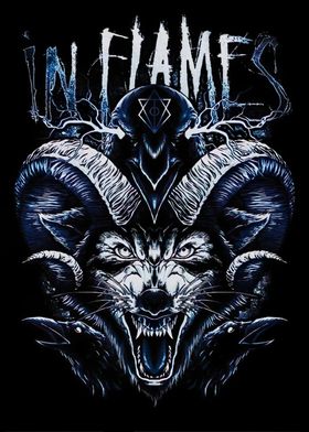 In Flames Wolf Artwork