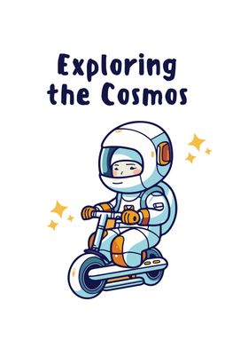 Astronaut on Scooter