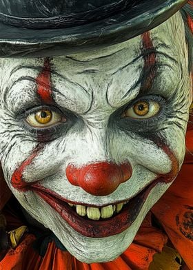 Creepy Clown Portrait