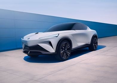 White Electric SUV Concept