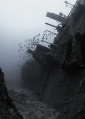 Shipwreck Underwater