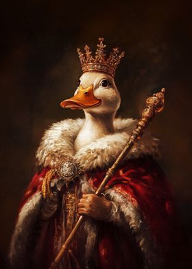 Duck King Portrait