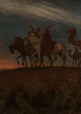 Three Wise Men Journey -  Hans Thoma