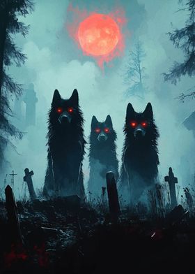 Wolves Under Blood Moon