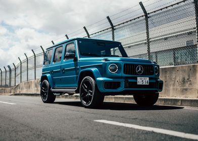 Blue Mercedes G-Wagon