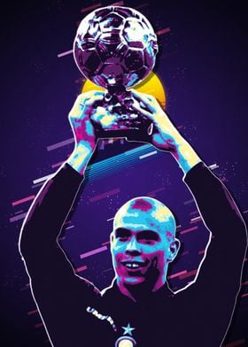 ronaldo Champion Retro Art