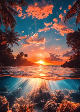 Tropical Sunset Seascape