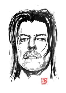 David Bowie Ink Portrait