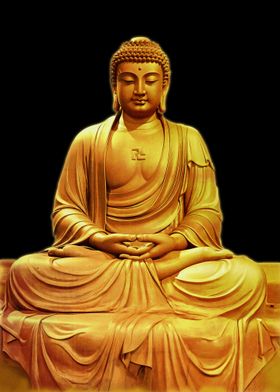 Golden Buddha Sitting